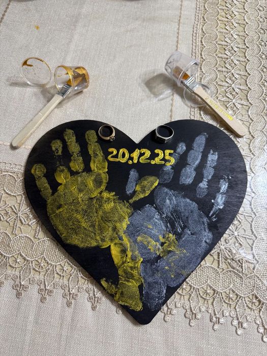 Холст для печати опечатки рук