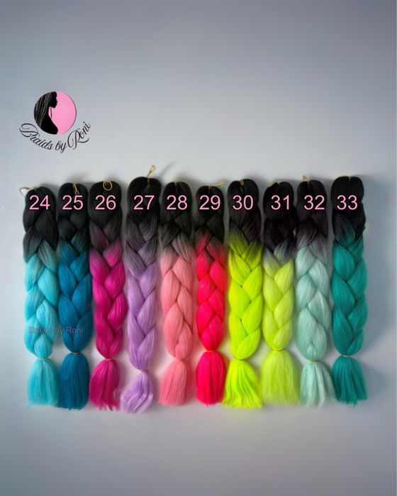 Канекалон за плитки, коса за плитки, Kanekalon, braids