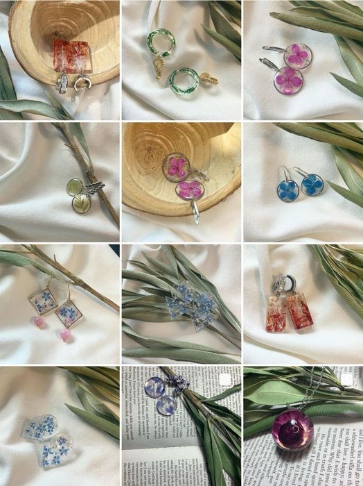 Продам серьги из эпоксидной смолы