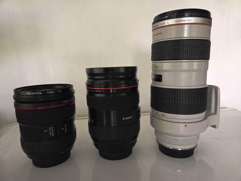 Obiective Canon EF 24-70/2,8 L USM _ 24-70/4 L IS USM _ 70-200/2.8 L USM