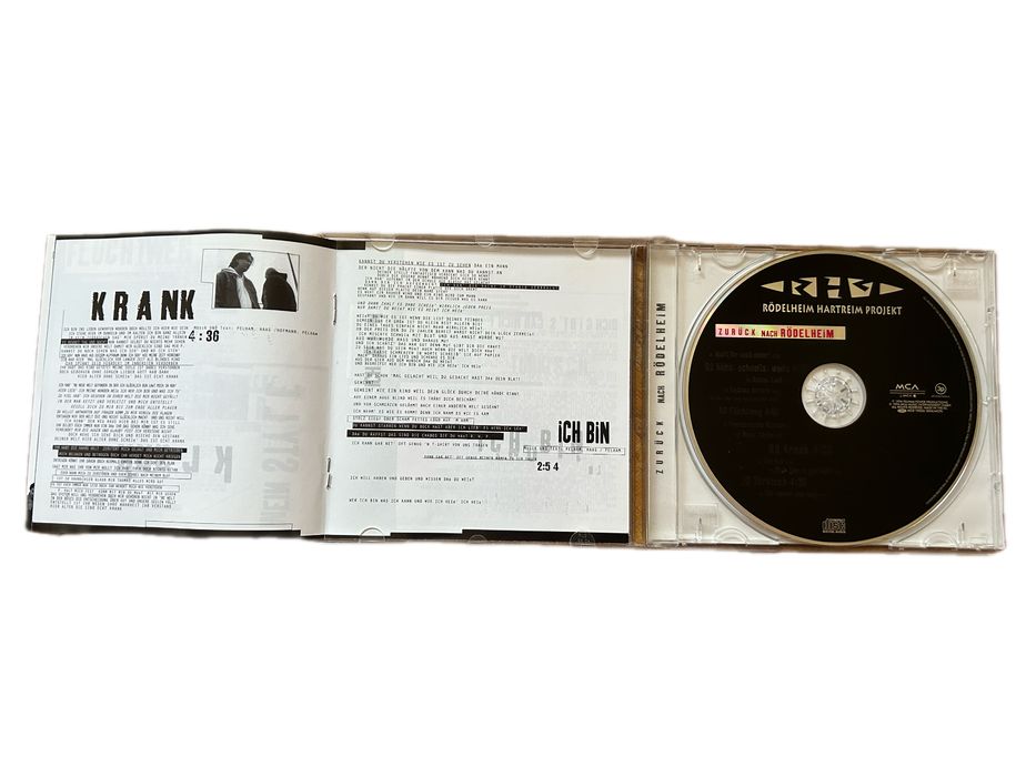 CD Rodelheim Hartreim Projekt Zuruck Nach Rodelheim 1996 MCA 3p Deutschrap