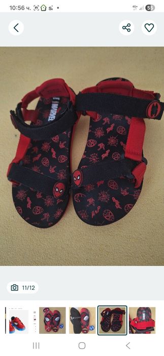 Кецове Spiderman H&M 33 н. -  10 €