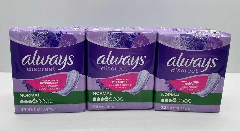 72 Absorbante pentru incontinenta urinara Always Discreet Normal Pads