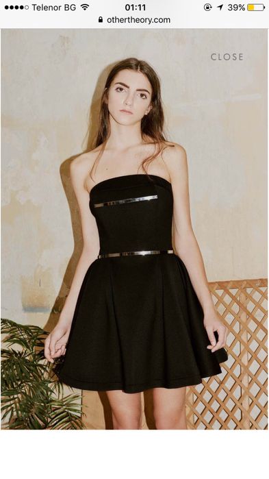 Other theory официална рокля с метален колан Alessa Cliche