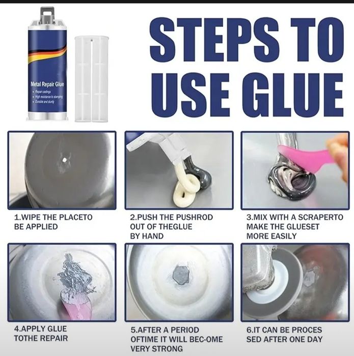 Двухкомпонентный клей сварка