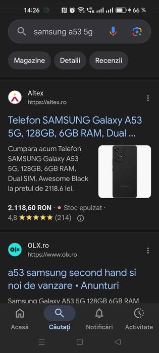 Samsung A53 5G dual sim foarte intretinut