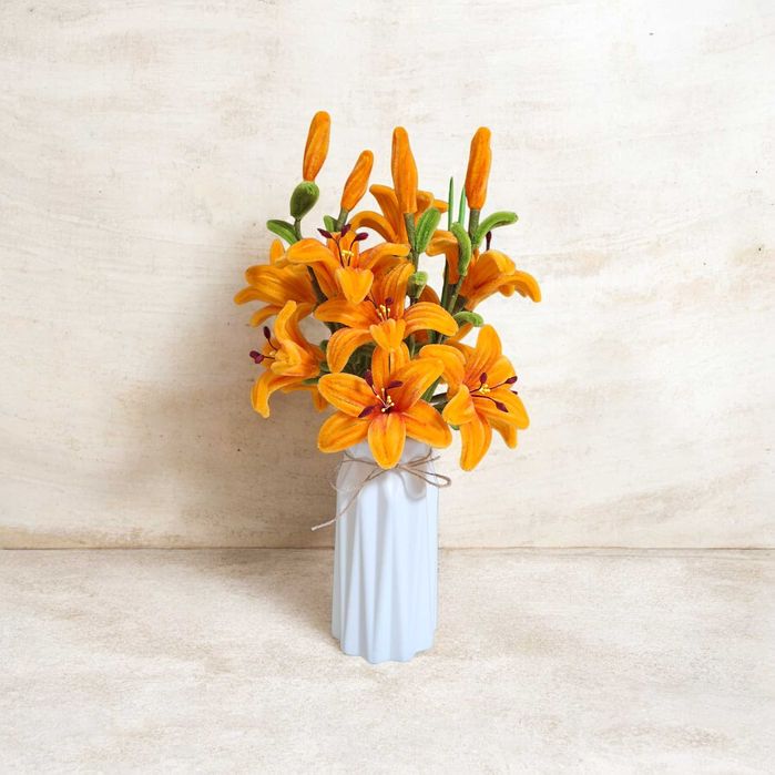 Вечни цветя от телени пръчки