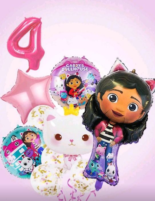 Парти сет балони Куроми,Габи Dollhouse и балерина Капучина