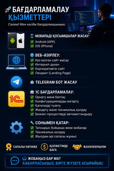 услоги программиста все казакстана