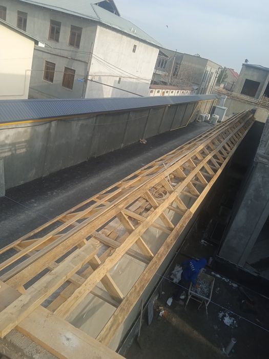 Strapil qoqamiz tom yopamiz profnastil