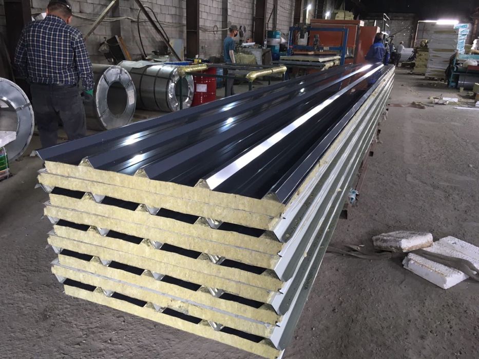 Стеновые и Кровельные Сэндвич панели,Шымкент