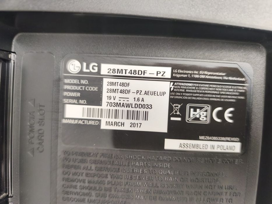 TV LG 28 inch (70 cm) in stare perfecta, ecran IPS, doar 399 lei