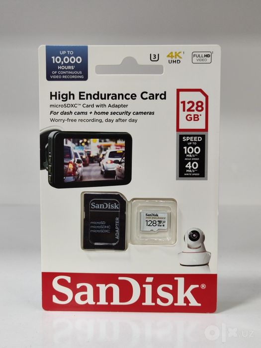 Sandisk Micro Sd High Endurance 128/256 gb для видеорегистратора