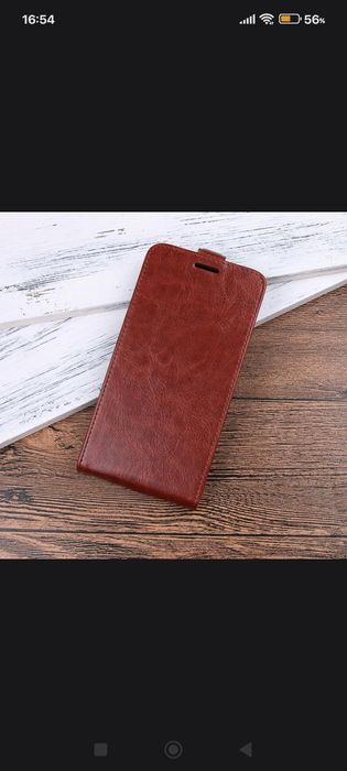 Продаётся Флип - чехол для Poco X3 Pro. Из натуральной кожи