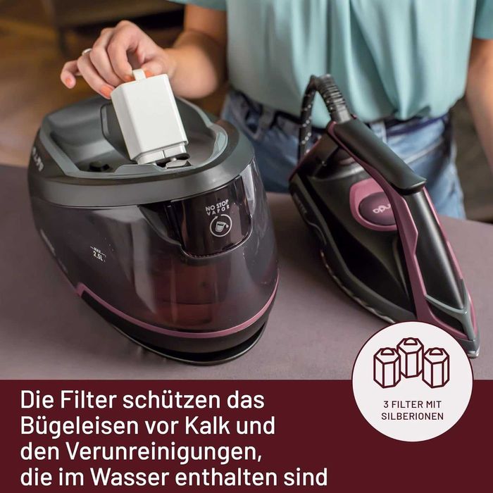 Парогенератор Imetec Onda P2, 2400W, Парен удар 300 g, Защита варовик