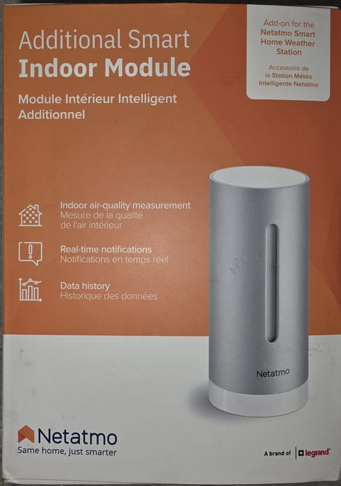 Modul interior aditional Wi-Fi pentru statia meteo Netatmo Weather Sta