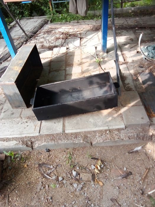 Мангал складной с узорами