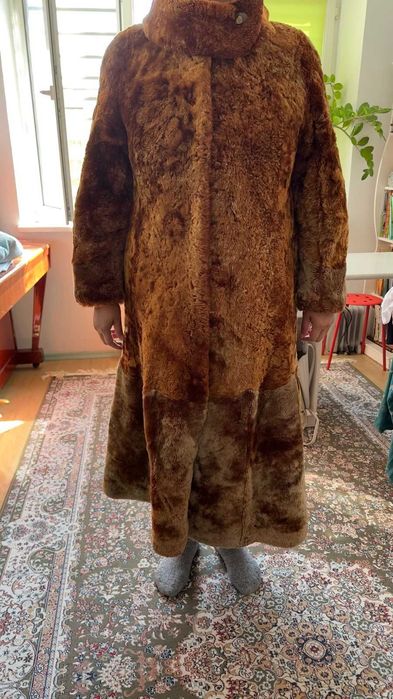 Шуба цигейка советская