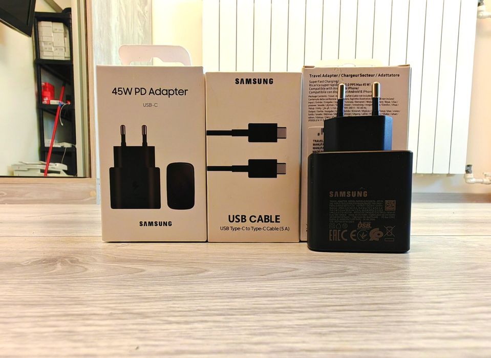 Încărcător Samsung 45w super fast charge 2.0 s25,s24,s23,s22,A54,A54