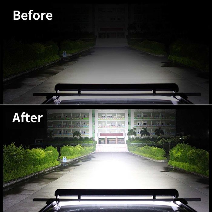 Мощен лед бар Едноредов SLIM LED BAR 1088см 126W слим прожектор 4x4