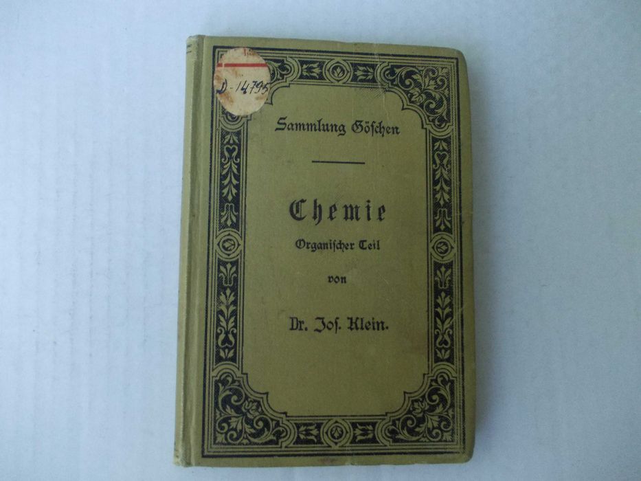 Carte veche de chimie 1898 in limba germana