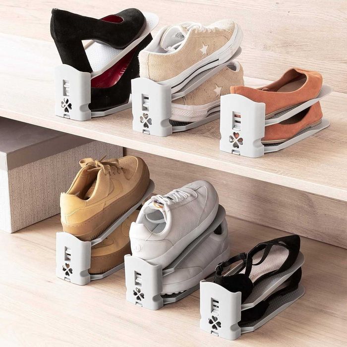6x Organizator suport pantofi reglabil dublarea spatiului depozitare