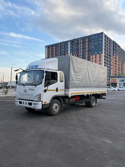 Автофургон бортовой с тентом FAW Tiger V, (28,2 м³)