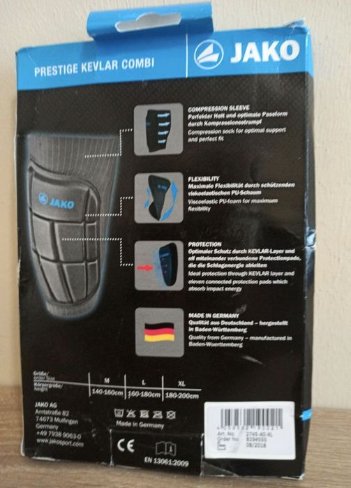 Tibiere JAKO XL. NOU, nefolosit