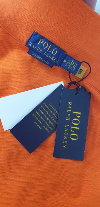 POLO Ralph Lauren Pique Cotton Custom Slim Fit  M НОВО ОРИГИНАЛ Мъжка Тениска