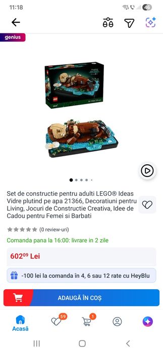 Lego Floating Sea Otters Lego adulti