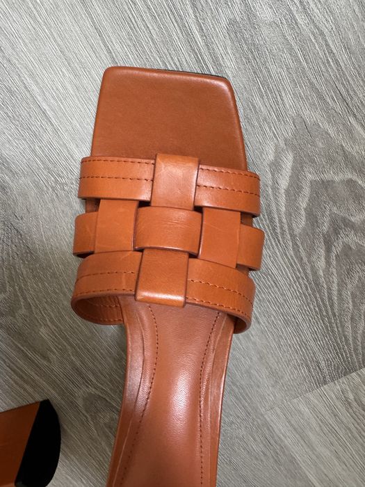 ZARA мюли кожаные