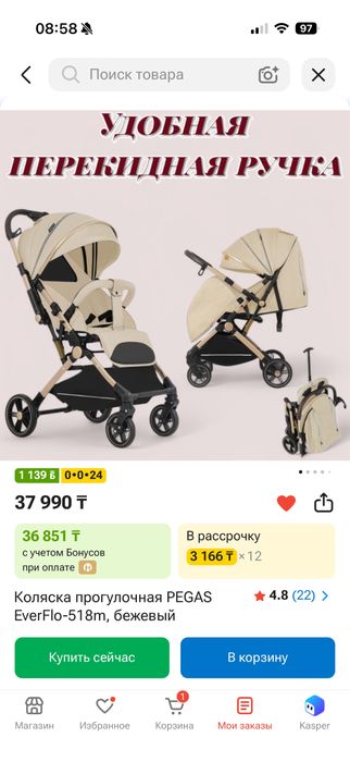 Коляска прогулочная