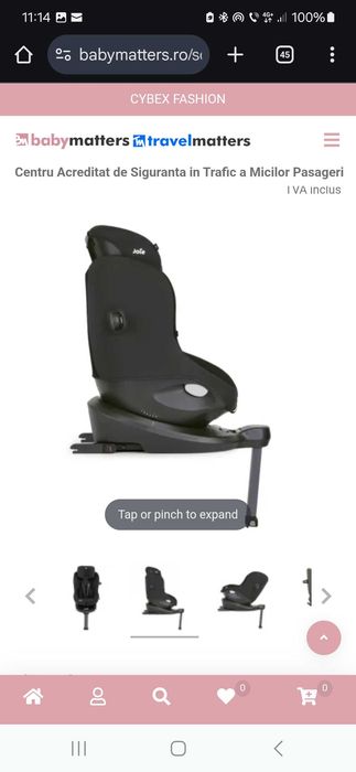 Scaun auto copii Joie i-Spin 360°E isofix