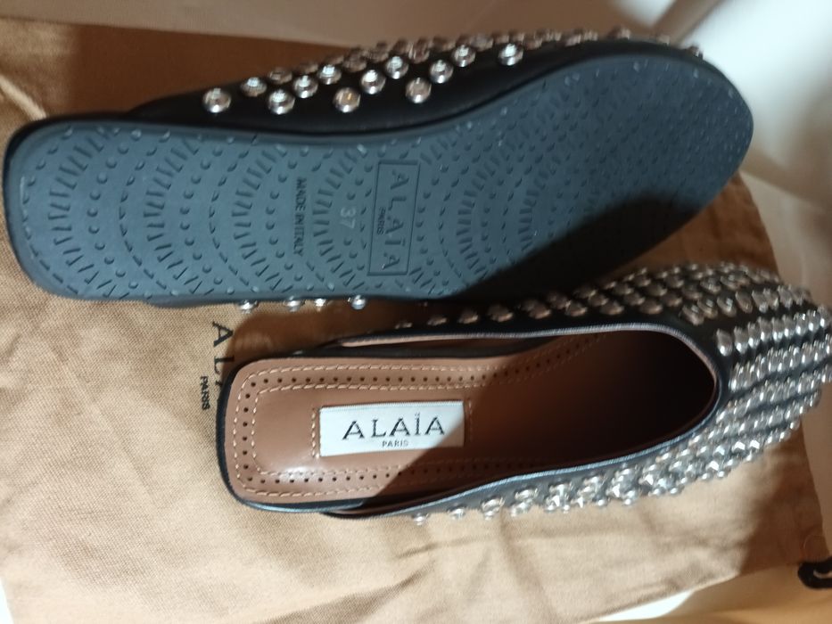 Alaïa чехли ест.кожа