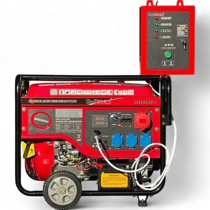 Трифазен бензинов генератор за ток 9,5 KW + ATS кутия