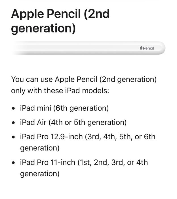 Apple Pencil 2nd generation
