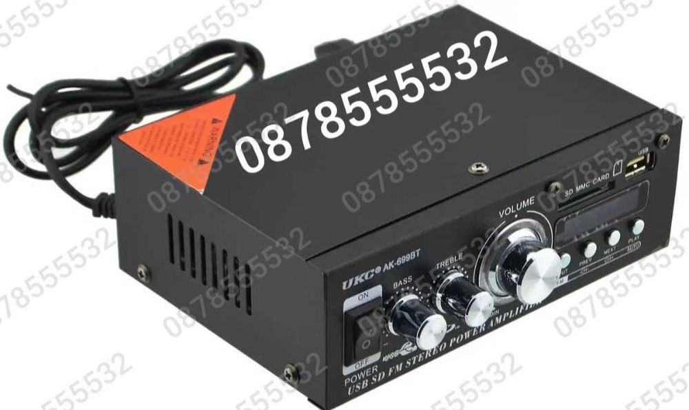 Аудио усилвател, BLUETOOTH,FM, USB,MP3,SD модел UKC-AK-699BT 2X300W