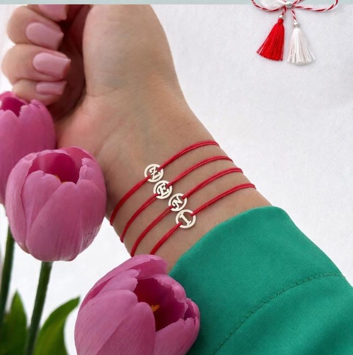 Brățară șnur reglabil din argint 925!