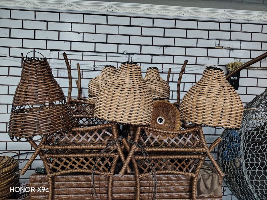 Абажур из ротанга