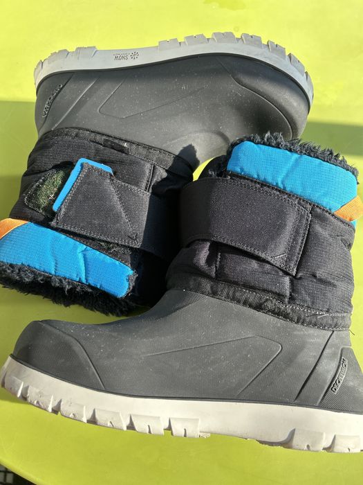 Детски непромокаеми ботуши за преходи в сняг sh500, 38 черни