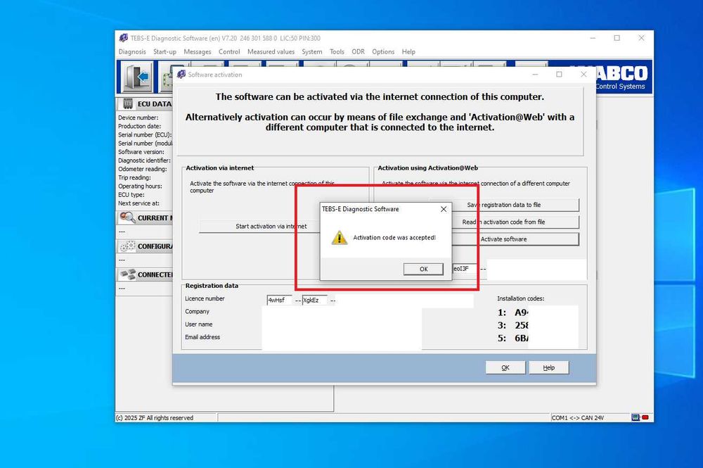 Knorr-Bremse ECUtalk 2.6.7.3 [2025.07] + Wabco TEBS-E 7.20 [2025.06] - Diagnoza EBS/TEBS - Instalare Remote