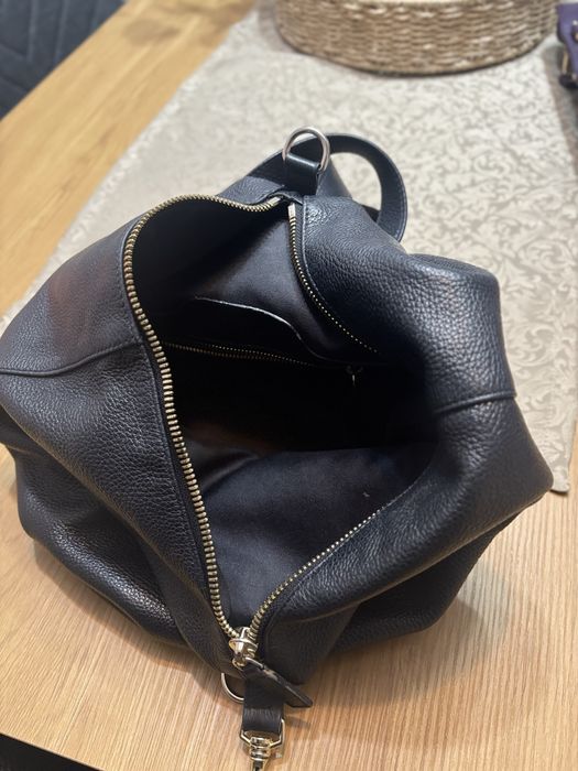 Ghiozdan / geanta ANNA CORI din piele naturala neagra