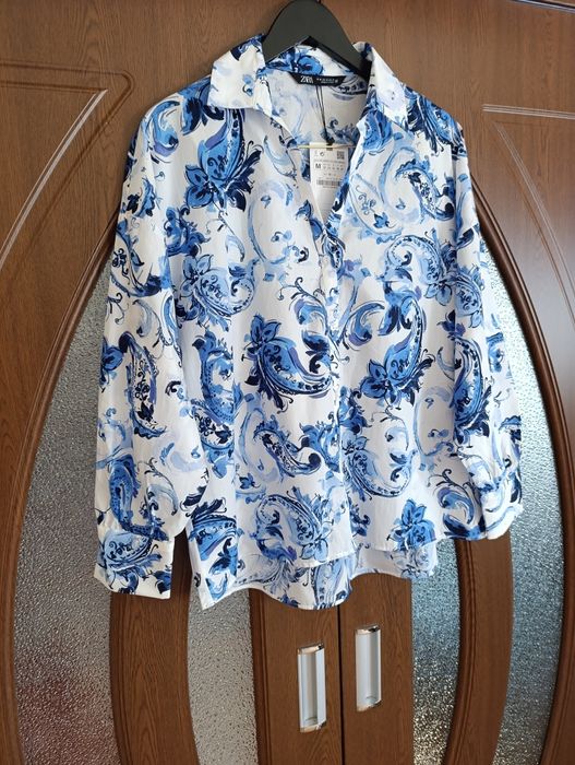 Cămașă bumbac Zara M oversize