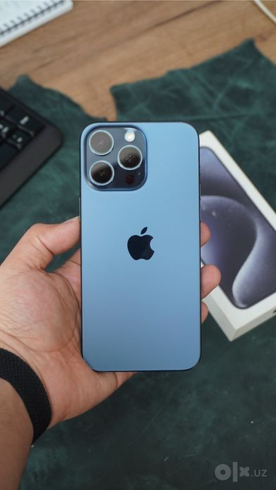 iPhone 15 Pro Max 256GB Blue Titanium 89% 840cycle SIM+eSIM