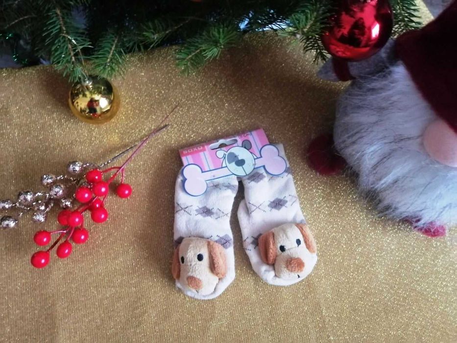 Бебешки чорапи с дрънкалка 0-24 месеца