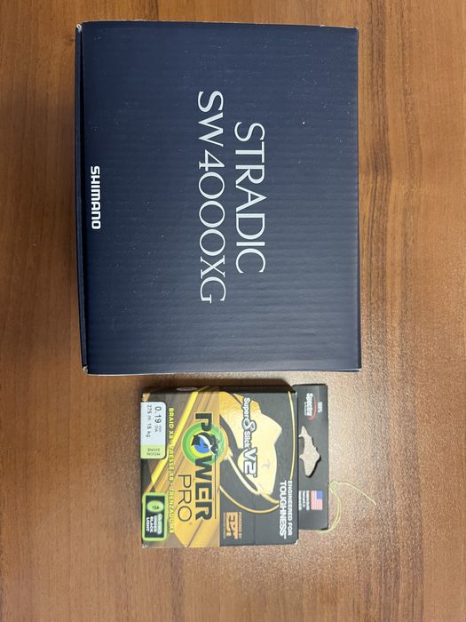 Shimano Stradic SW 4000 XG + Power Pro super8 slick v2 1.2 275m.