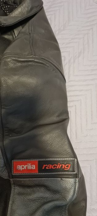 Яке за Мотор Априлия Aprilia Естествена Кожа Черно