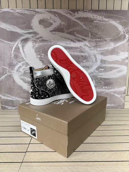 Christian Louboutin High Black Spikes