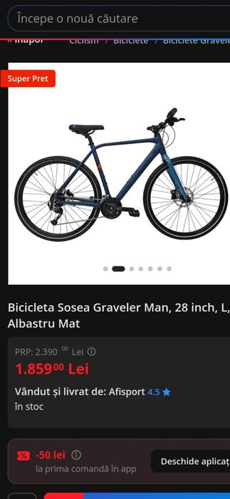 Bicicletă mountain bike de asfalt hidraulica