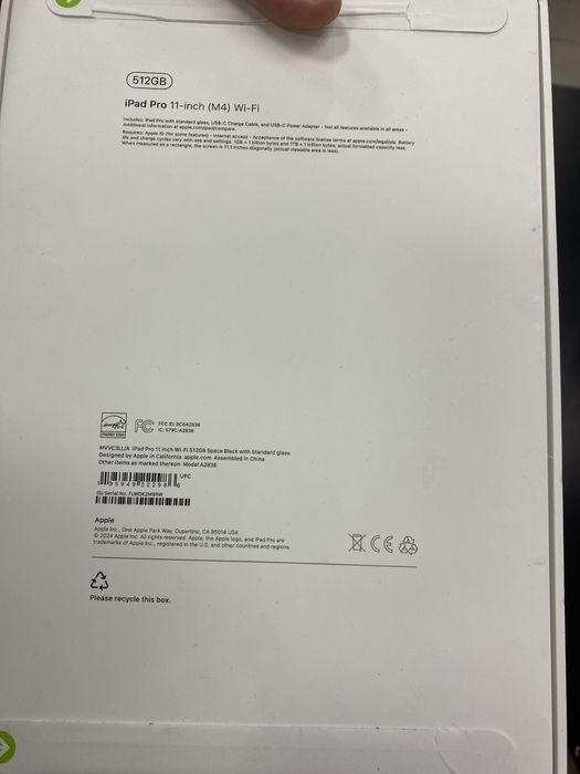 iPad Pro 11 M4 512 Wifi 2024